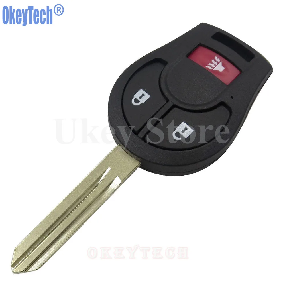 OkeyTech 2 + 1 / 3 кнопки Автомобильный Дистанционный ключ чехол оболочка для Nissan Cube NV350