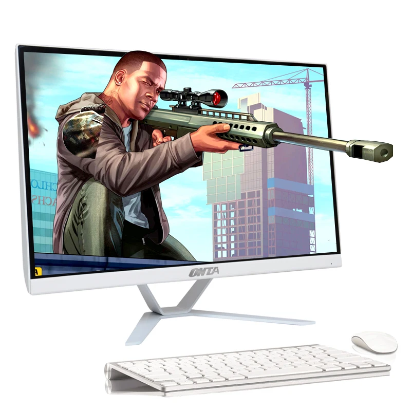 Монитор экрана 24 дюймовый процессор 8th i5 8500 ОЗУ 16 Гб DDR4 HD 1 ТБ SSD OS win7 настольный