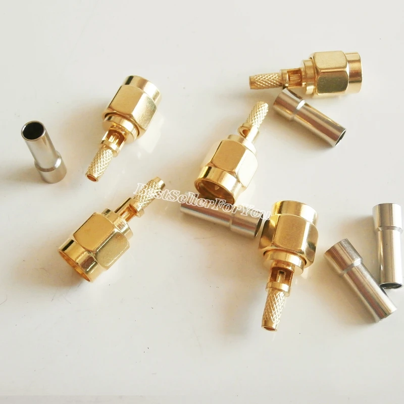 5 шт. SMA штекер окна обжимной RG174 RG316 LMR100 кабель прямой разъем|connector crimp|connector plugconnector