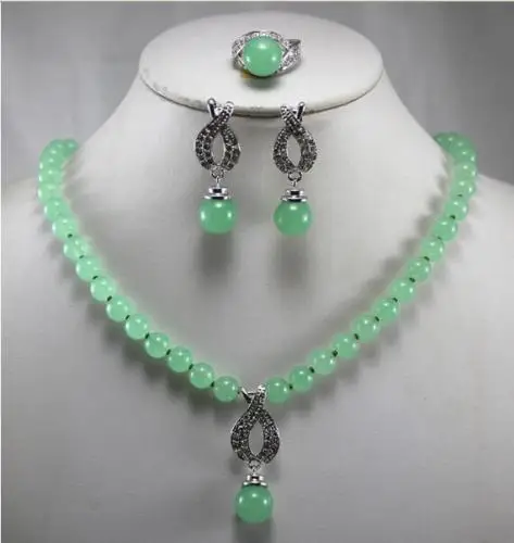 Комплект из колье серёг и кольца 8 мм|Ювелирные наборы| |