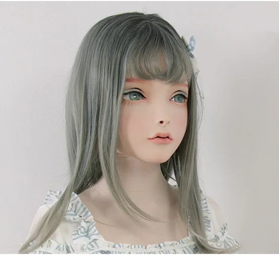 (LiLi Mask-36) милая девушка резиновая маска на голову Кигуруми для косплея японская