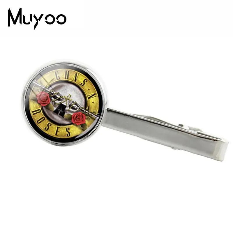 Новинка 2018 модный зажим для галстука Guns N Roses в виде рок н ролла аксессуары