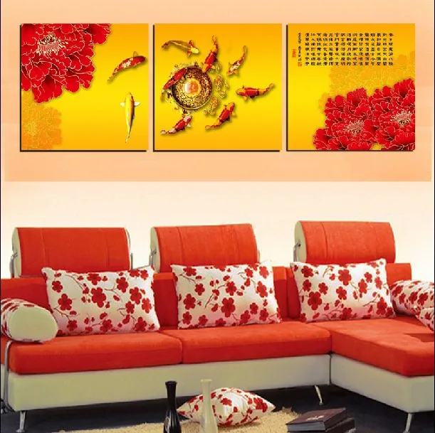 3 Панели Современная живопись домашнее декоративное искусство картина Краска на