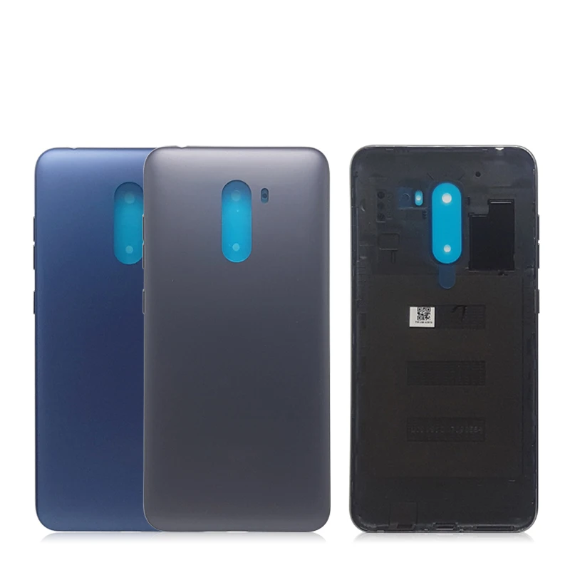 Для Xiaomi Pocophone F1 задняя Батарея Корпус Пластик шт дверь+ задняя крышка Крышка корпуса задняя крышка аккумулятора+ ключ для боковой кнопки запасные части