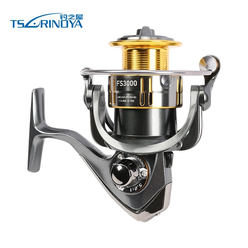 TSURINOYA FS3000 коэффициент 5 2: 1 анти корризионная спиннинговая катушка максимальная