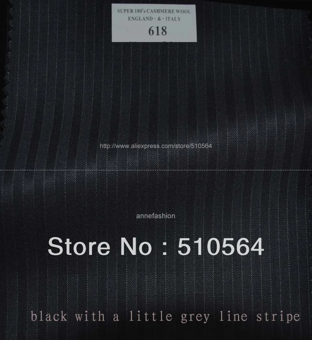 Мужской шерстяной костюм-тройка черный костюм в полоску серого цвета с жакетом