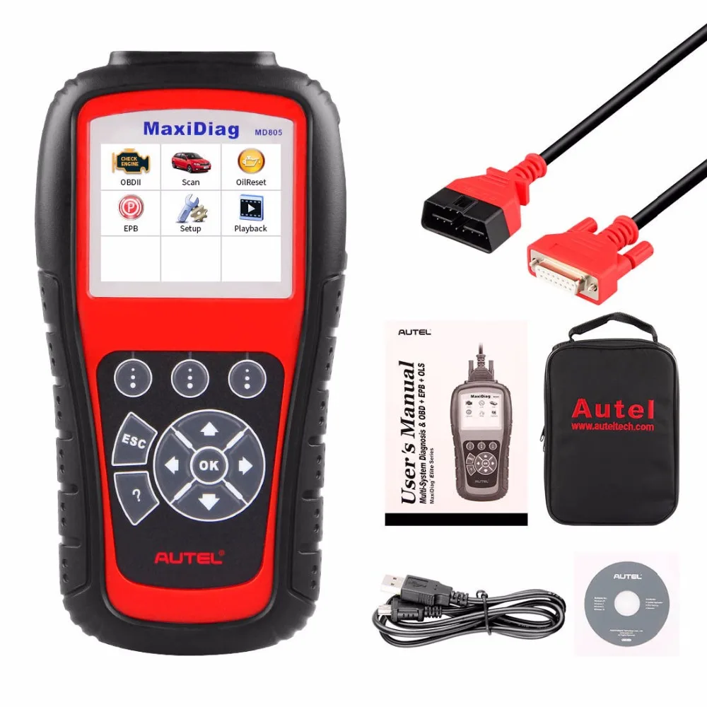 Autel MD805 MaxiDiag Elite автомобиля инструменту диагностики OBD2 автомобильной сканер OBD 2