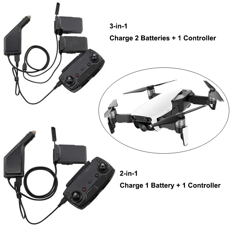 

Mavic Air Battery Charger for DJI Mavic Air Battery Charging Hub Car Connector USB Port Multi Bateria multiple car charger