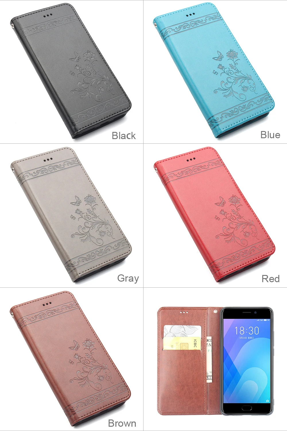 Кожаный чехол-книжка для MEIZU M6 Note, Роскошный чехол для телефона MEILAN Note 6, защитный чехол-книжка для MEIZU M6 Note Coques