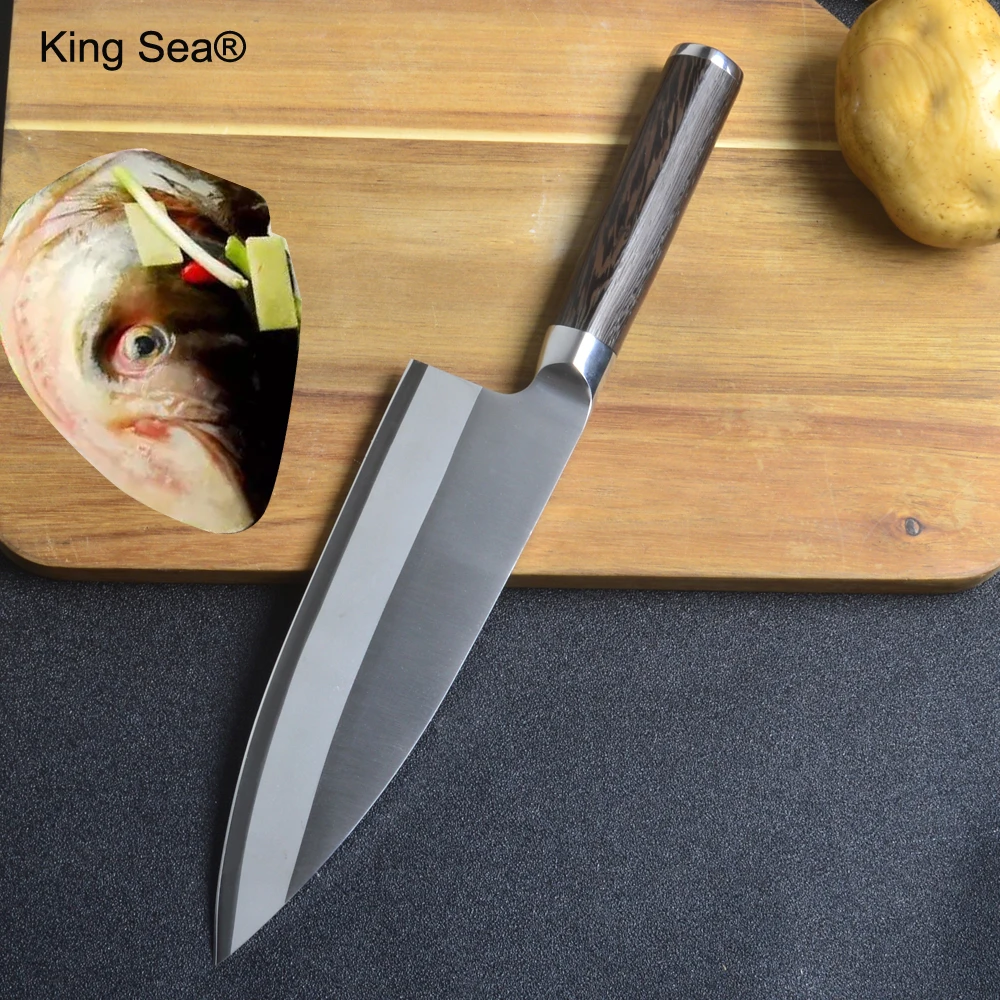 King Sea японский нож для головы рыбы лосося сашими суши приготовления пищи Германия
