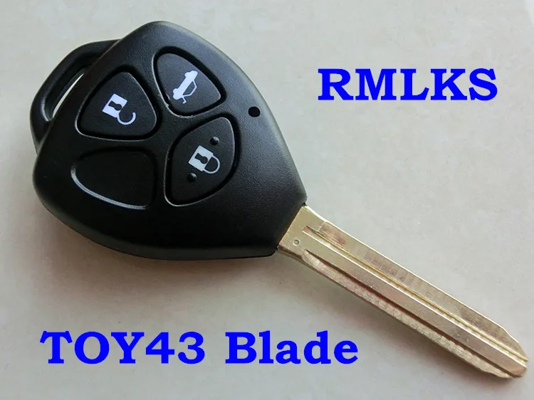 RMLKS новый корпус ключа с 2/3/4 кнопками подходит для Toyota Camry Corolla RAV4 Yaris Venza Matrix Scion