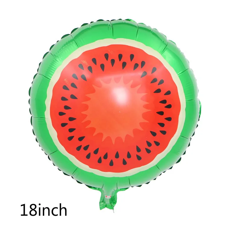 Watermelon 1 Гавайская тема вечерние воздушные шары из фольги Фламинго Ананас мороженое фрукты воздушные шары летние вечерние украшения - Цвет: Watermelon 1