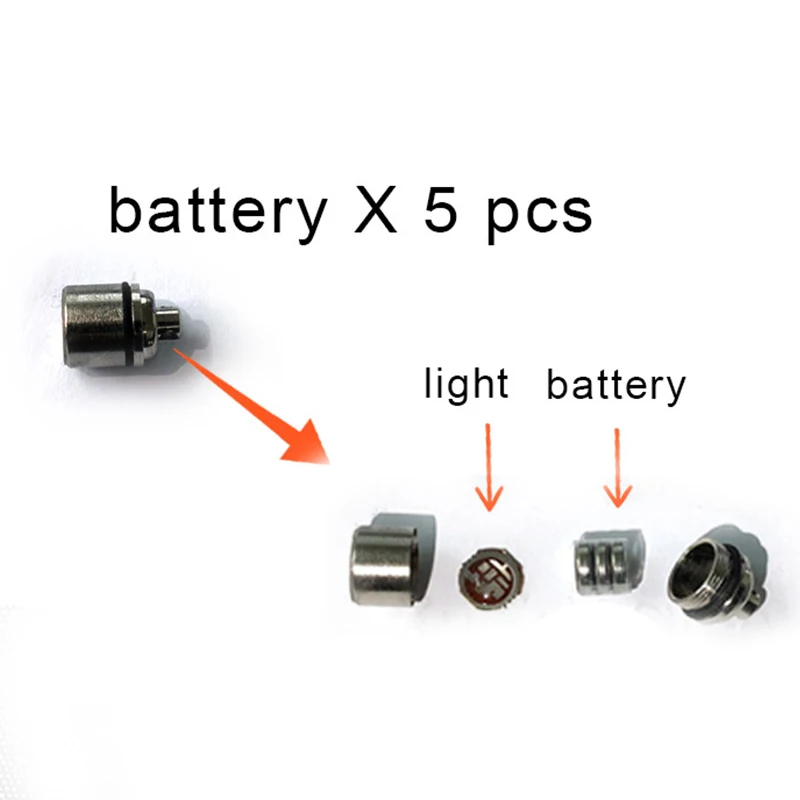 Battery and light В Батарея и светодиодный светильник из брелки для ключей брелок для ключей аксессуары - Цвет: Battery and light