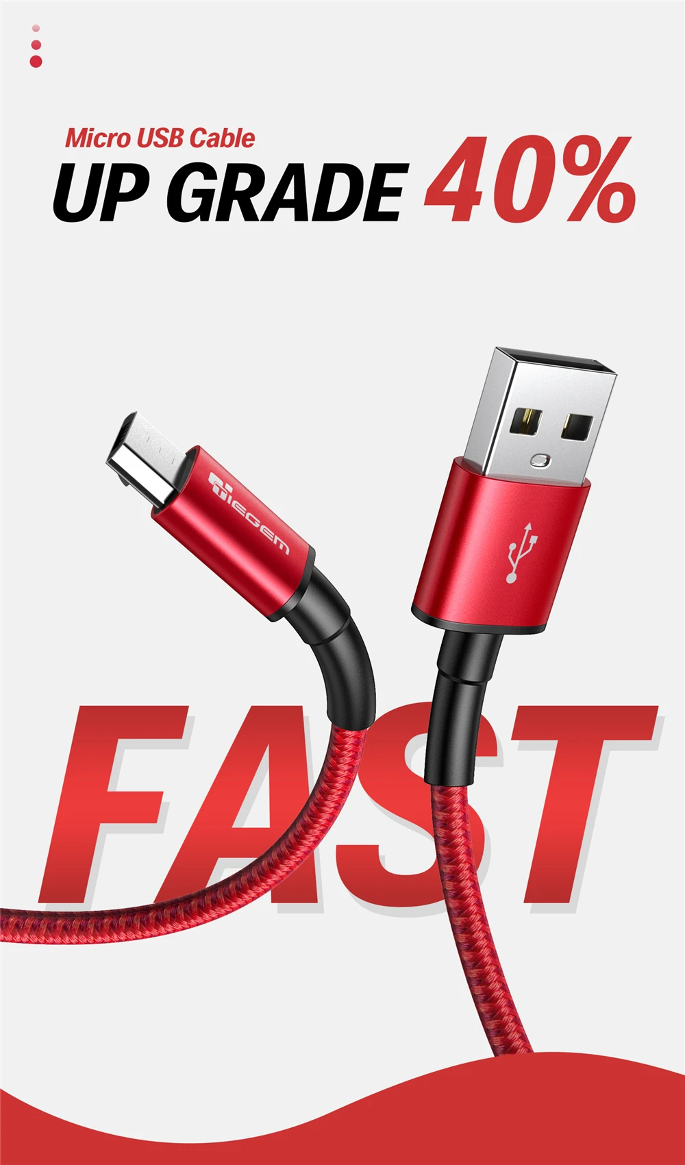 TIEGEM Micro USB кабель 2.5A нейлон Быстрая зарядка USB кабель для передачи данных для samsung Xiaomi LG планшет Android мобильный телефон usb зарядный шнур