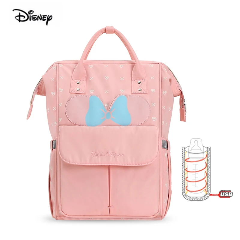 

DISNEY новая коллекция, «Минни», многофункциональный большой Ёмкость сумка для подгузники для детей материнской рюкзак сумка для мамы сумка в...