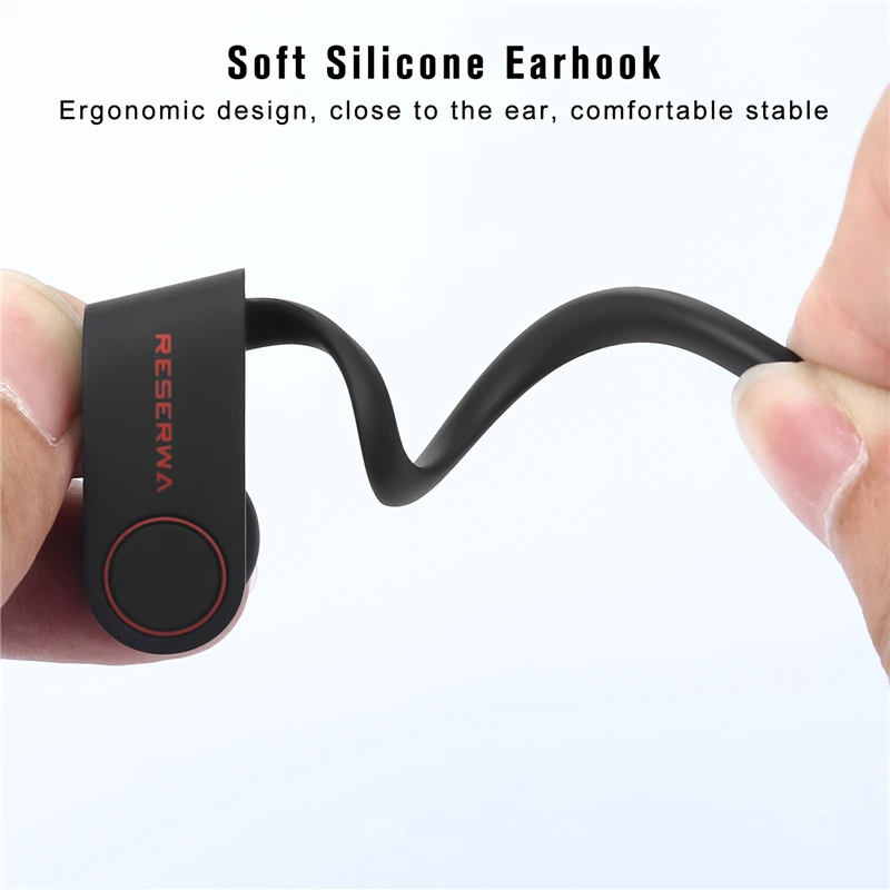Reserwa Headphons Bluetooth наушники для телефона Спортивная гарнитура с Bluetooth наушник Hands-Free Ушные крючки Беспроводной стерео бас музыкальные наушники с микрофоном