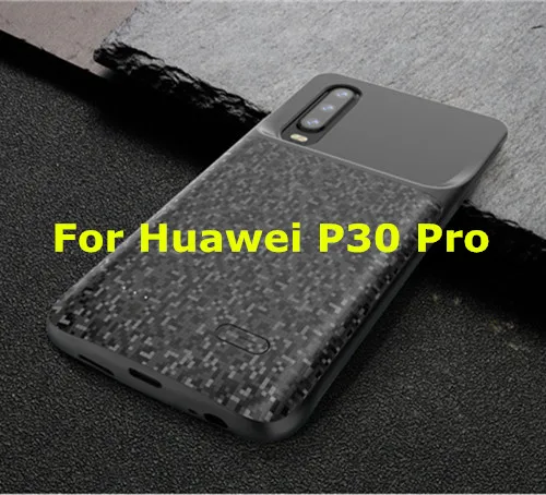 Чехол для аккумулятора KQJYS 4700 мАч для huawei P30 P30 Pro, запасной внешний аккумулятор для huawei P30 Lite, чехол для зарядки - Цвет: Black For  P30  Pro