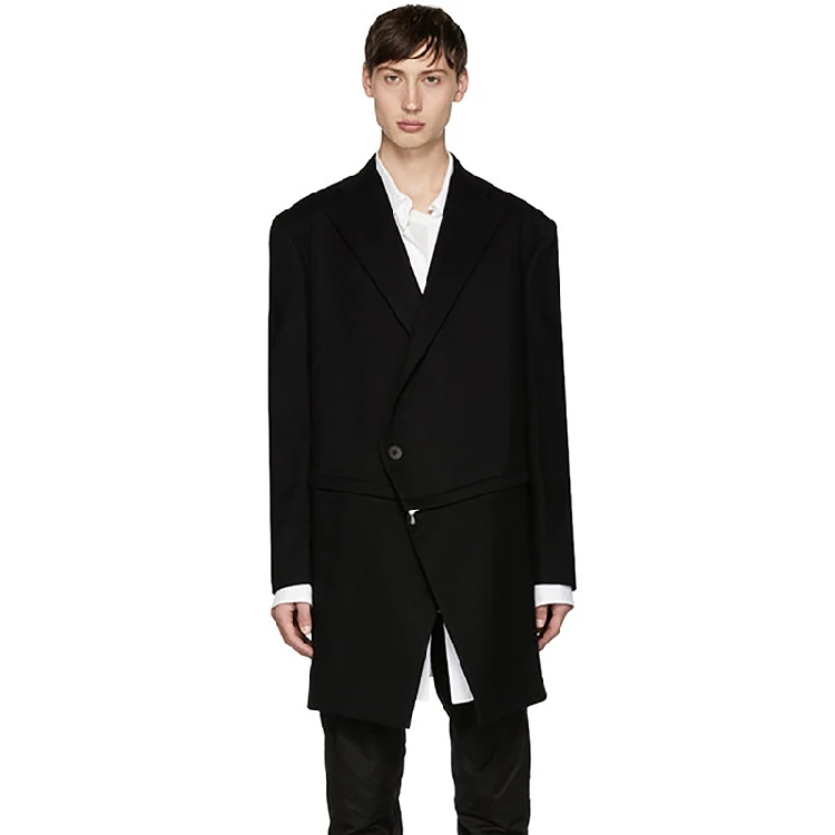

XS-5XL 2017 новая мужская одежда GD стилист для подиума, модная, свободная, декоративные молнии шерстяное пальто костюмы для певцов больших размеров