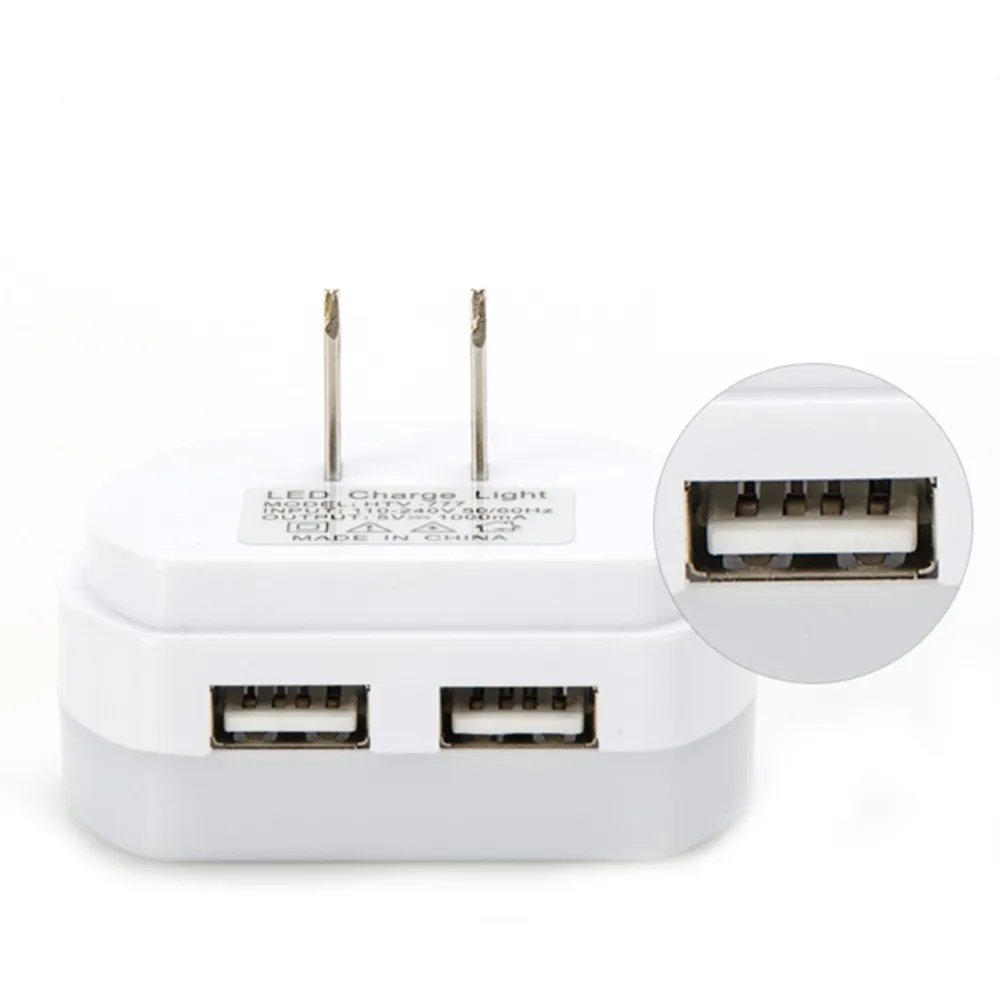Светодиодный мини-светильник с двумя usb-портами для зарядки выход на ночник 5 В 1 А