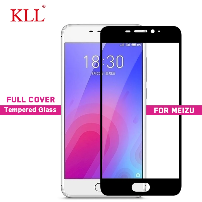 9H полное покрытие закаленное стекло для Meizu X8 V8 Note 8 M6 M6S Защита экрана M5 M5S Meilan 6 6T S6