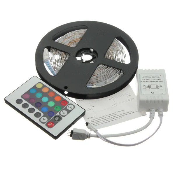 

5m LED Strips 3528 non-waterproof SMD 12V flexible light tape 60leds/m white/warm white/red/green/blue/yellow/RGB color luz led