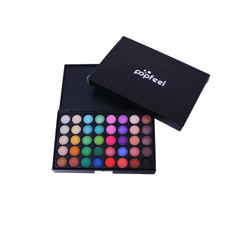 Popfeel профессиональная палитра теней для век 40 цветов матовые мерцающие