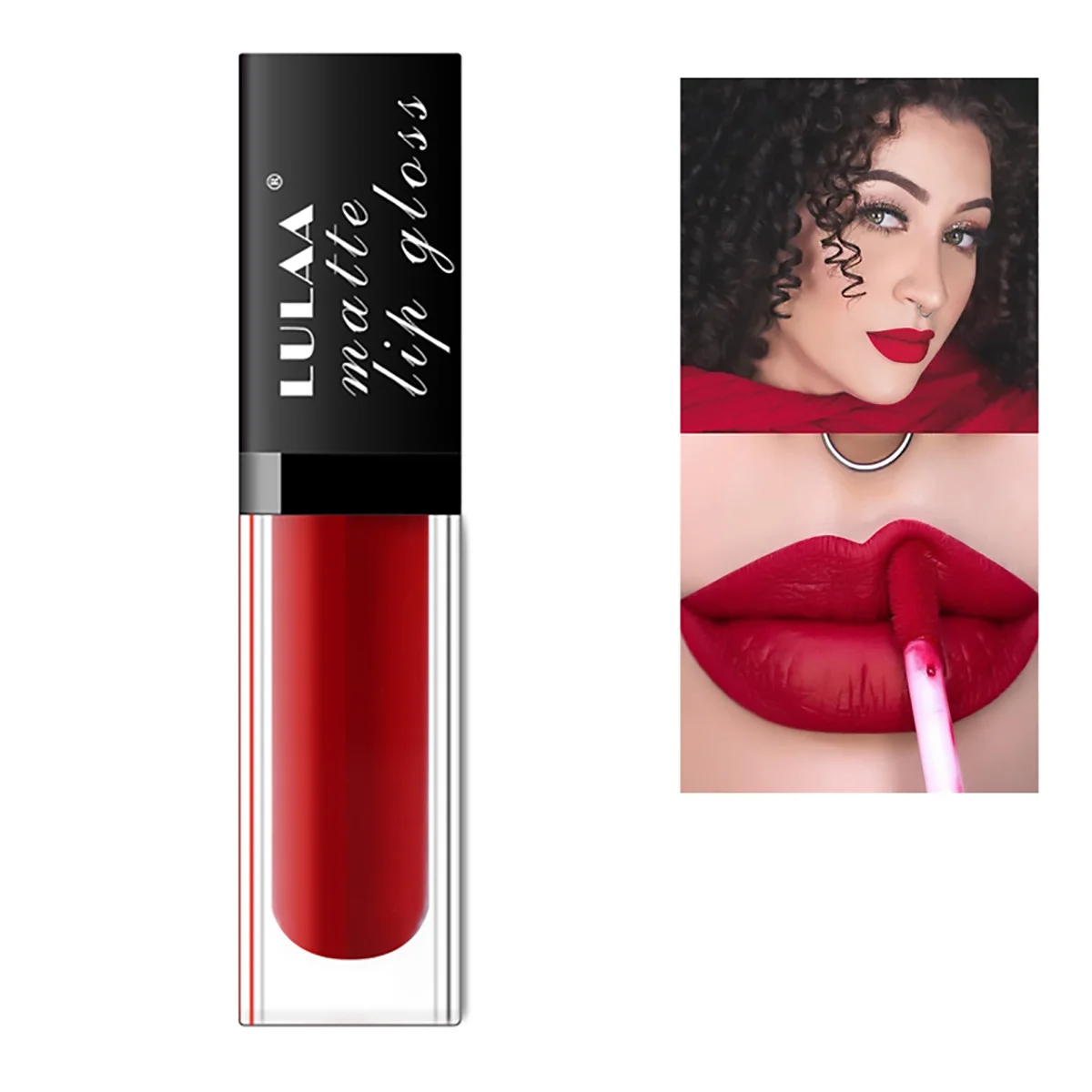 Matte Lipgloss Sexy Liquid Lipstick Long Lasting Waterproof Lip Glaze Cosmetic Beauty Keep 24 Hours Makeup lipgloss Red Lips