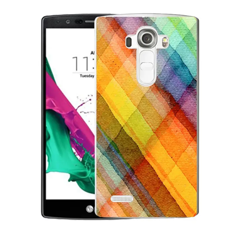 QMSWEI TPU Transparent Phone Case For LG K3 K4 K5 K8 Leaf Star Fish Painted Soft Silicone Protective Cute Cover G3 G4 G5 V10 |