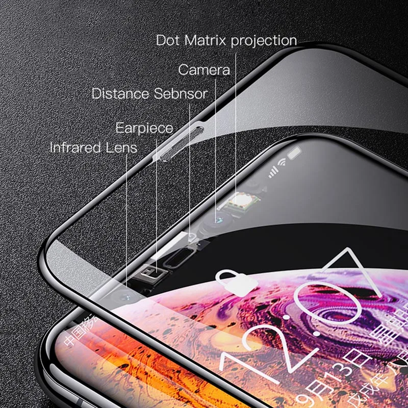 Защитная пленка из закаленного стекла 9D с полным клеем для iPhone 11 Pro Xs Max Xr X 8 7 6 6S Plus