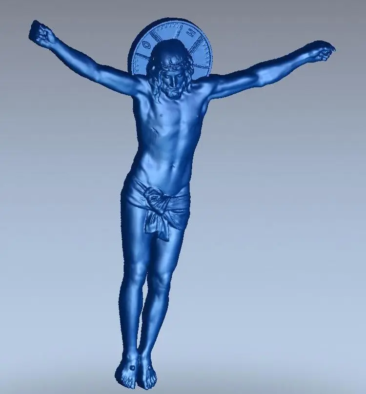 

3d model relief for cnc in STL file format Jesus_10