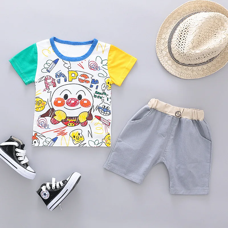 2019 Summer Toddler Infant Clothing Sets Baby Girls Boys Clothes Suits Superman T Shirt Shorts Kids Children Costume | Детская одежда и