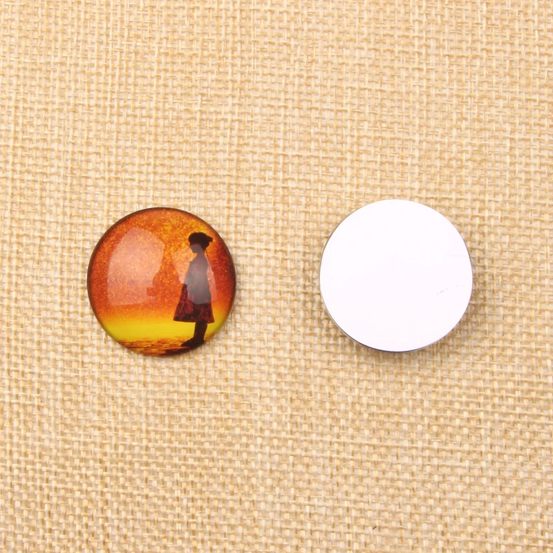 Круглые серьги reidgaller 10 мм 12 14 18 20 25 мм|glass cabochon 10mm|glass cabochondiy earrings |