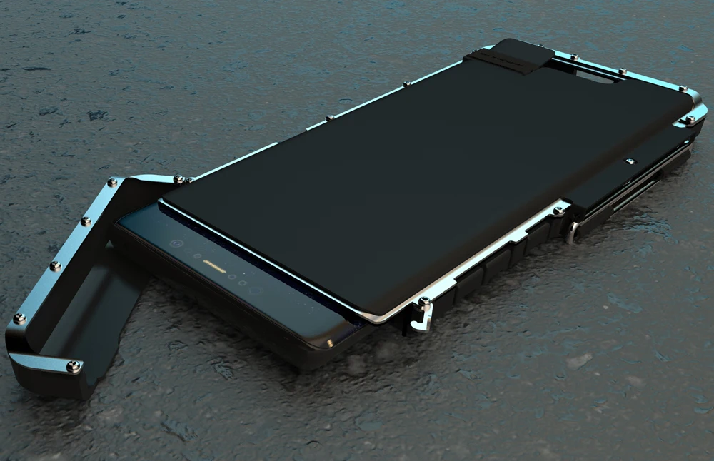 R-JUST чехол для samsung Note 8, Роскошный Жесткий ПК Металлический Стальной противоударный защитный флип-чехол для телефона samsung Note 8, чехол Fundas