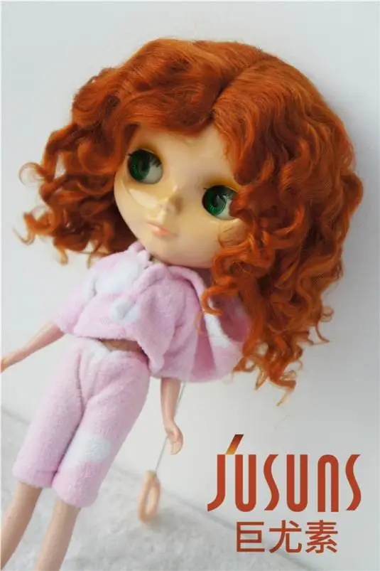 JD039 10-11 дюймов Популярные Длинные волны BJD парик для куклы мохеровый новейший из мягкого мохера волос для BJD куклы высокого качества куклы аксессуары