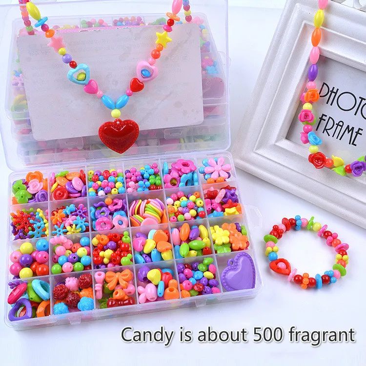 3candyfragrance 24 Сетки diy Детская игрушка с бисером amblyopia Исправлена бисером развивающие игрушки подарок для девочки - Цвет: 3candyfragrance