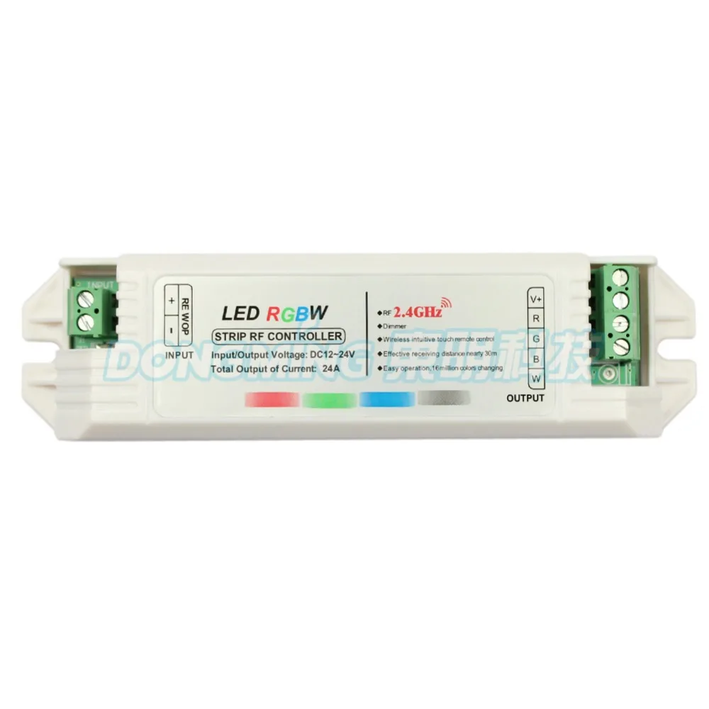 2.4G RGBW LED controller Touch pannel rf 12V/24V 24A Wireless Finger touch ring Remote 432Watt for Strip | Освещение