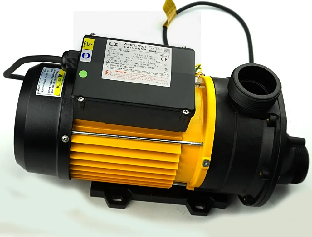 LX TDA200 насос для горячей ванны и спа-насос 50 Гц или 60 Гц/2hp плавательный с 230 в кВт |