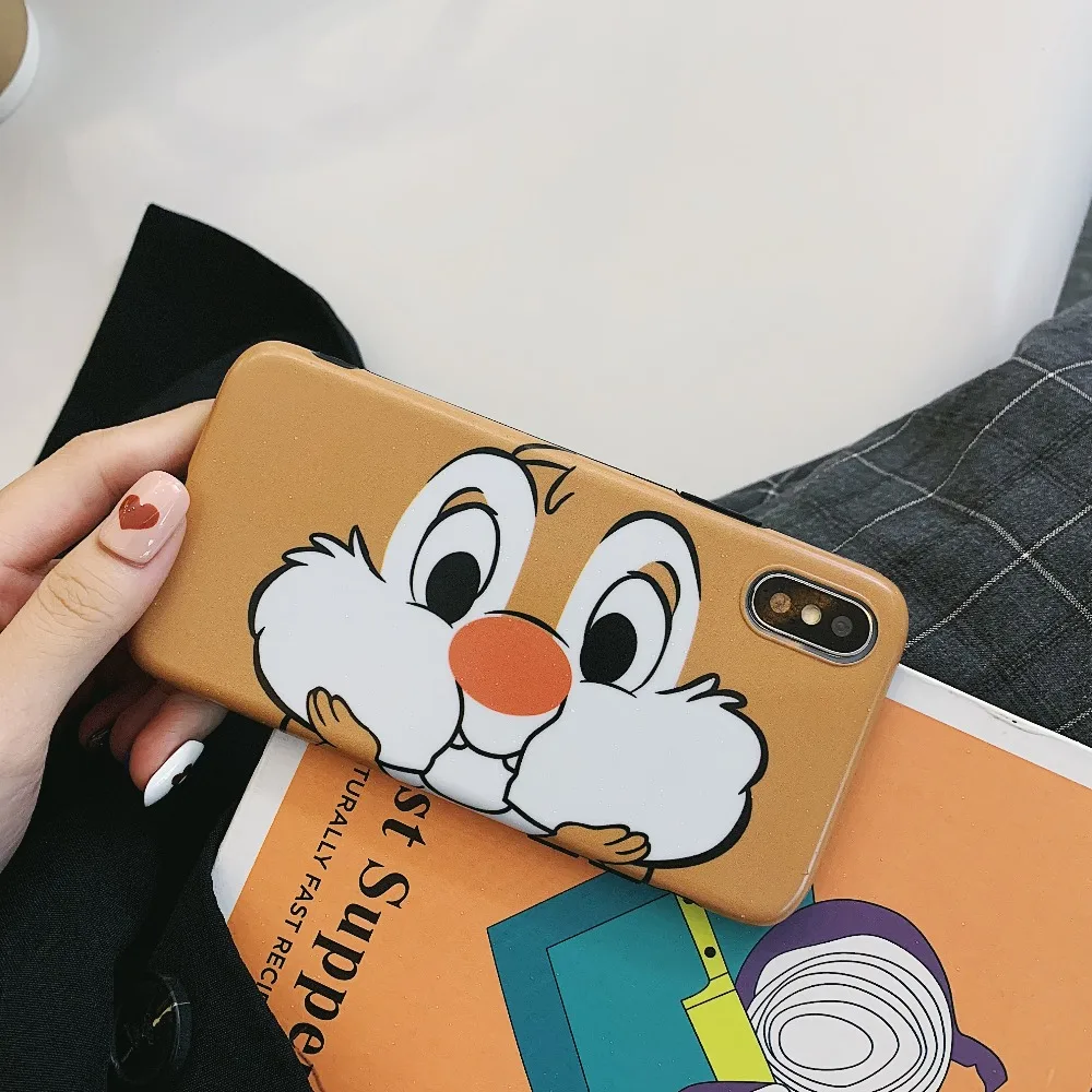 Силиконовый чехол с рисунком мышки для телефона iphone XR X XS Max чехлы 6 S 7 8 Plus мягкий