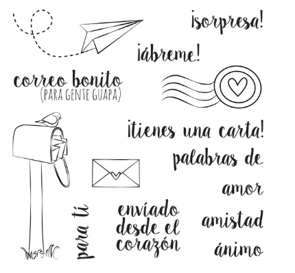 Испанский чистый штамп для скрапбукинга прозрачный силиконовый резиновый