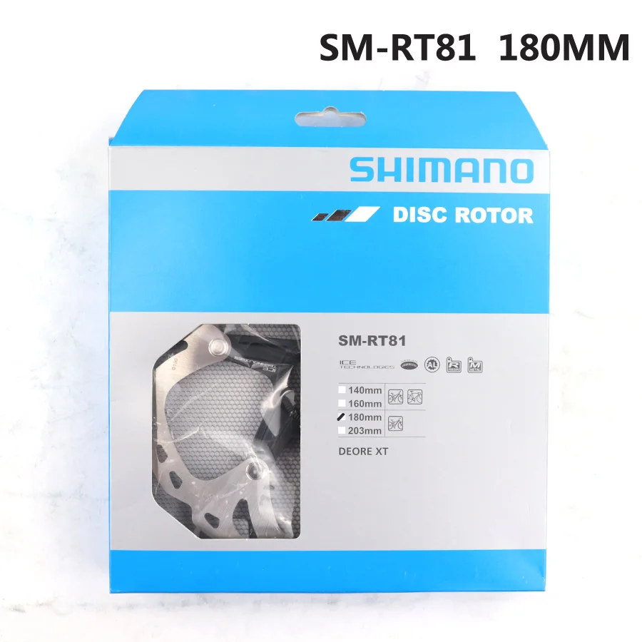 Shimano Deore XT SM RT81 Гидравлический дисковый тормоз ротор Центральный замок Ice Tec MTB