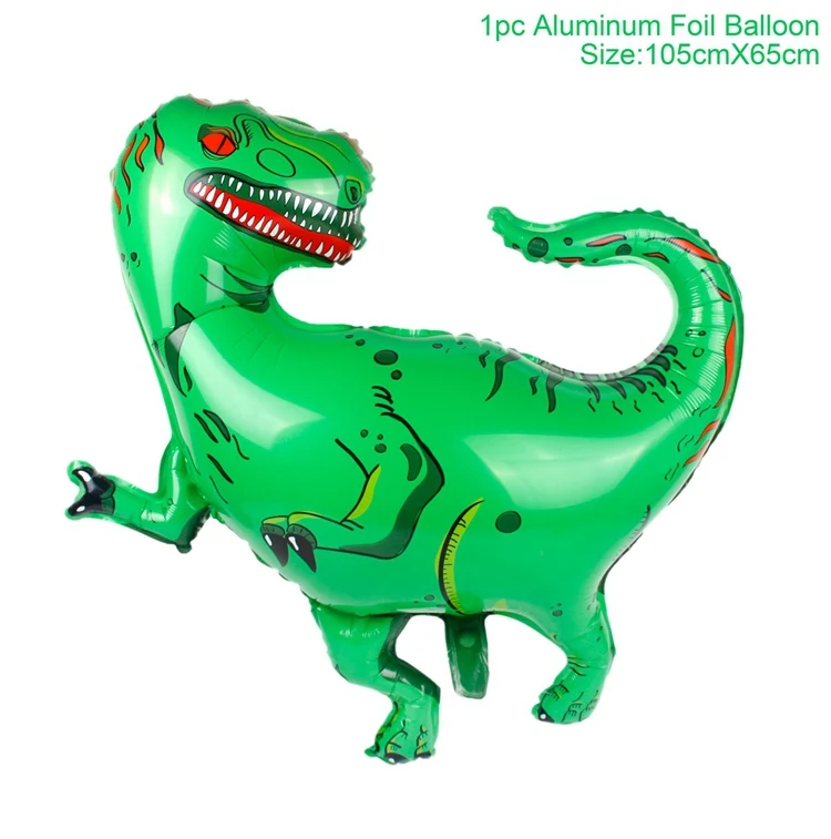 Tyrannosaurus Вечерние воздушные шары динозавры, украшение динозавра, украшения для вечеринки в честь Дня Рождения, Детские сувениры, подарки, вечерние аксессуары для декора в джунглях - Цвет: Tyrannosaurus