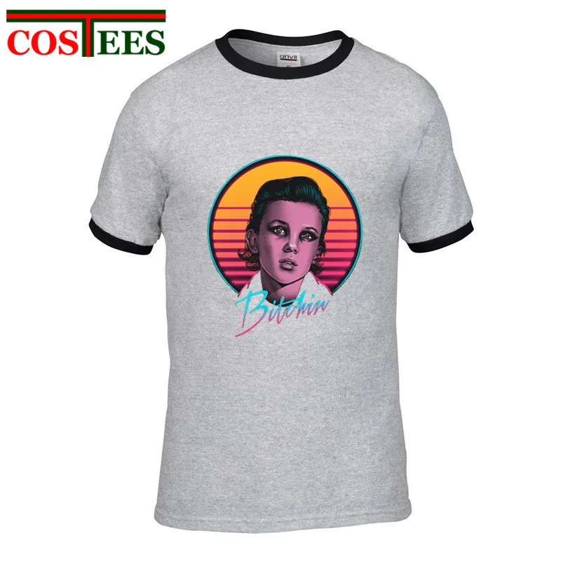 Camisetas Bitchin' Ретро волнистый стиль странные вещи футболки для женщин и мужчин o
