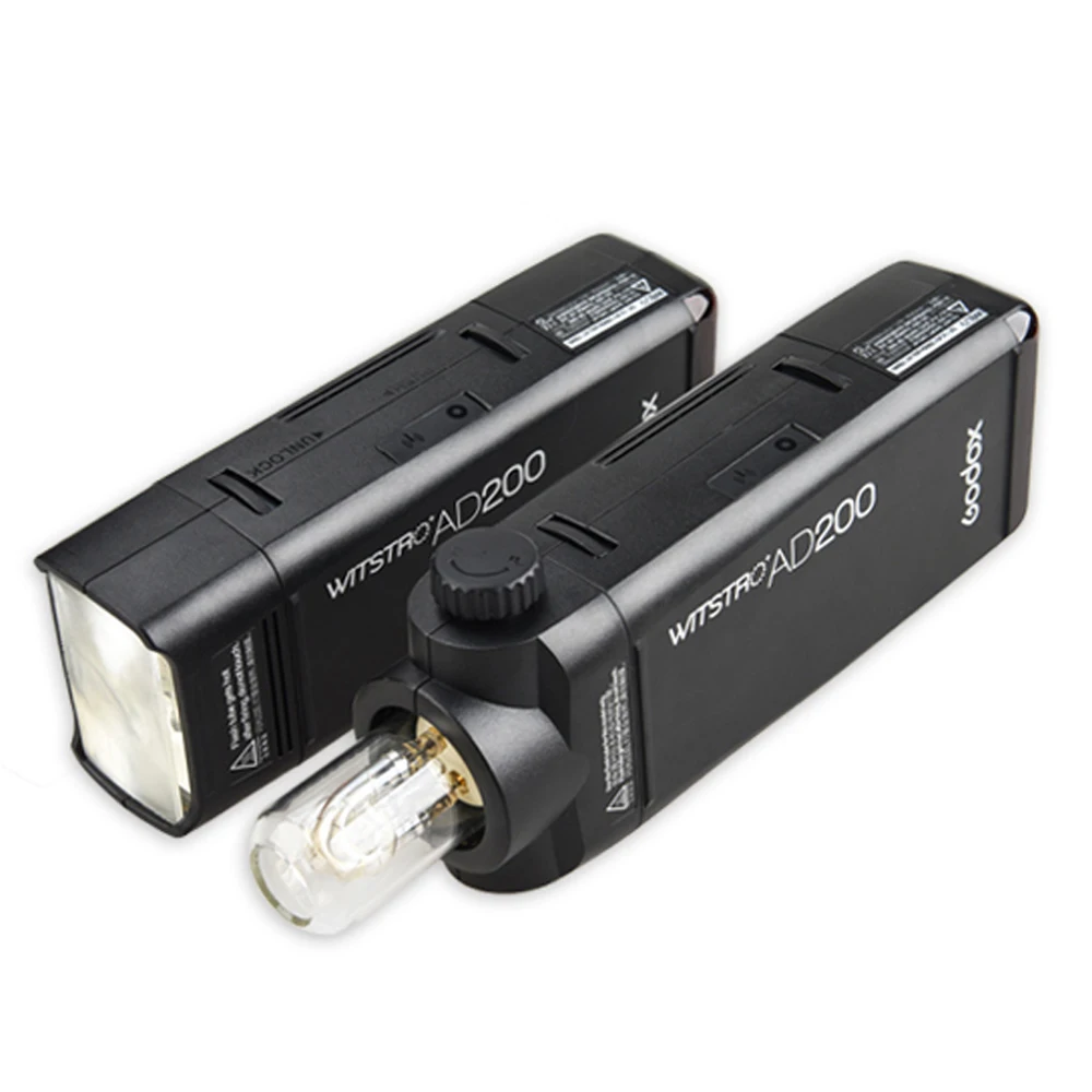 GODOX AD200 TTL 2 4G HSS 1/8000s карманная вспышка с двойной головкой 200Ws для Fujifilm NIKON Olympus SONY