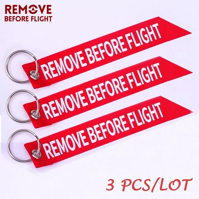 Streamer Remove Before Flight авиации подарки цепочка для ключей с брелоком для мотоциклов, скутеров и ключи для автомобиля Брелки брелок OEM Ювелирное Украшение, 3 шт./лот - Цвет: Streamer