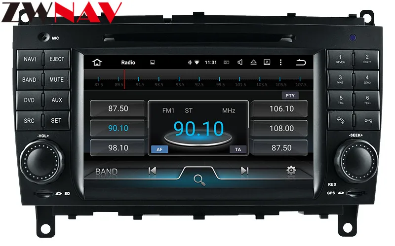 4+ 32GB Android 9,0 автомобильный dvd-плеер gps головное устройство для Mercedes Benz CLK W209 2006-2012 CLS W219 2004-2008 Мультимедиа Стерео 8 ядер