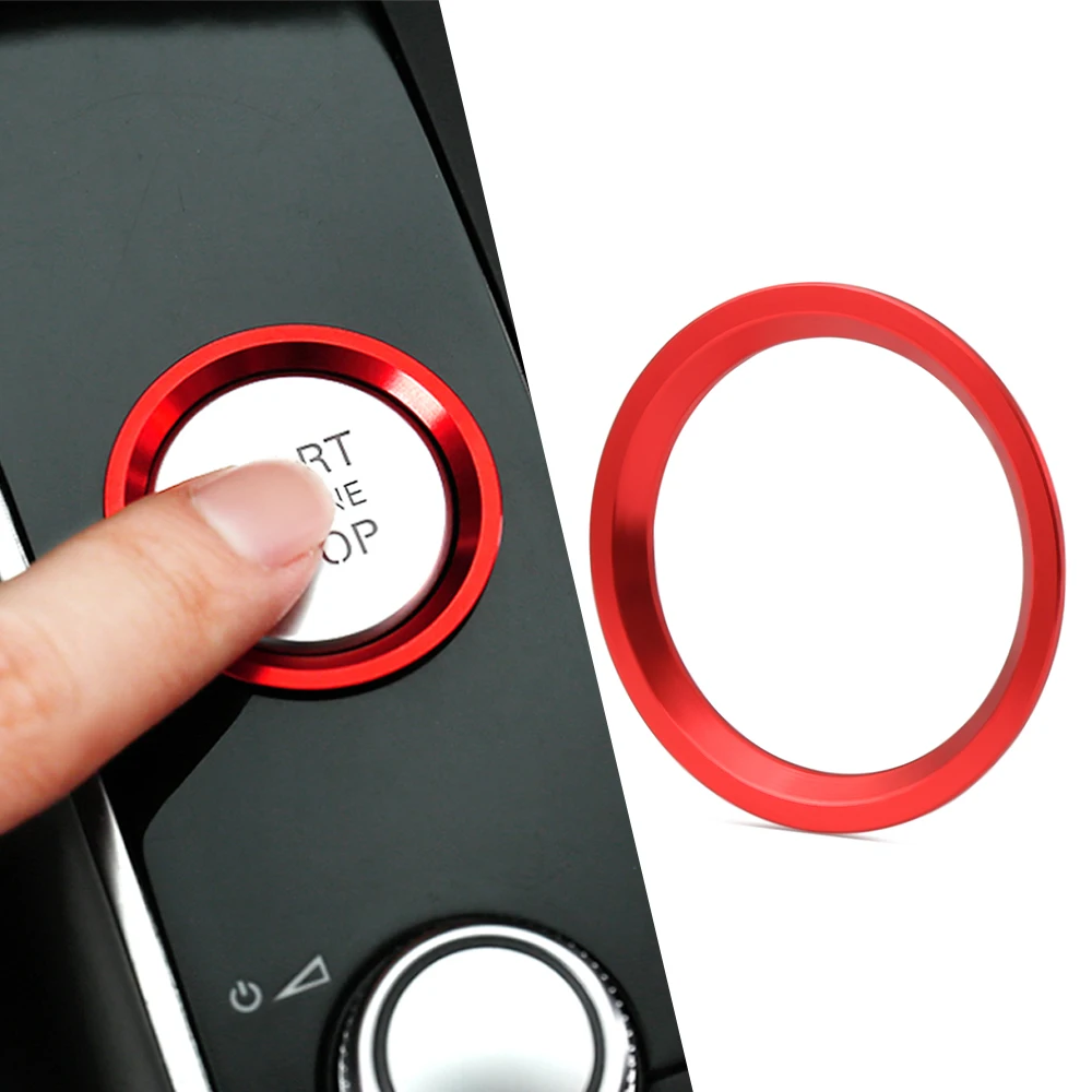 Стикер для стайлинга автомобиля аксессуары кольцо кнопка запуска и остановки