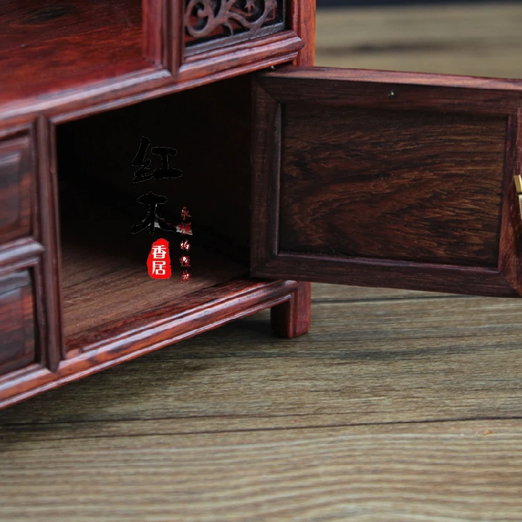 Палисандровый ладан из розового дерева высококачественный полый комод красного