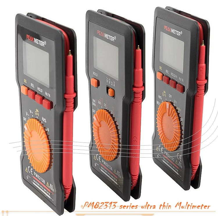 PEAKMETER PM8213series Цифровые мультиметры сверхтонкие карточный мультиметр высокая