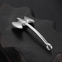 stainless steel charms curved bladebone double axe bracelet hooks clasp diy accessories pendant findings jewelry making supplies