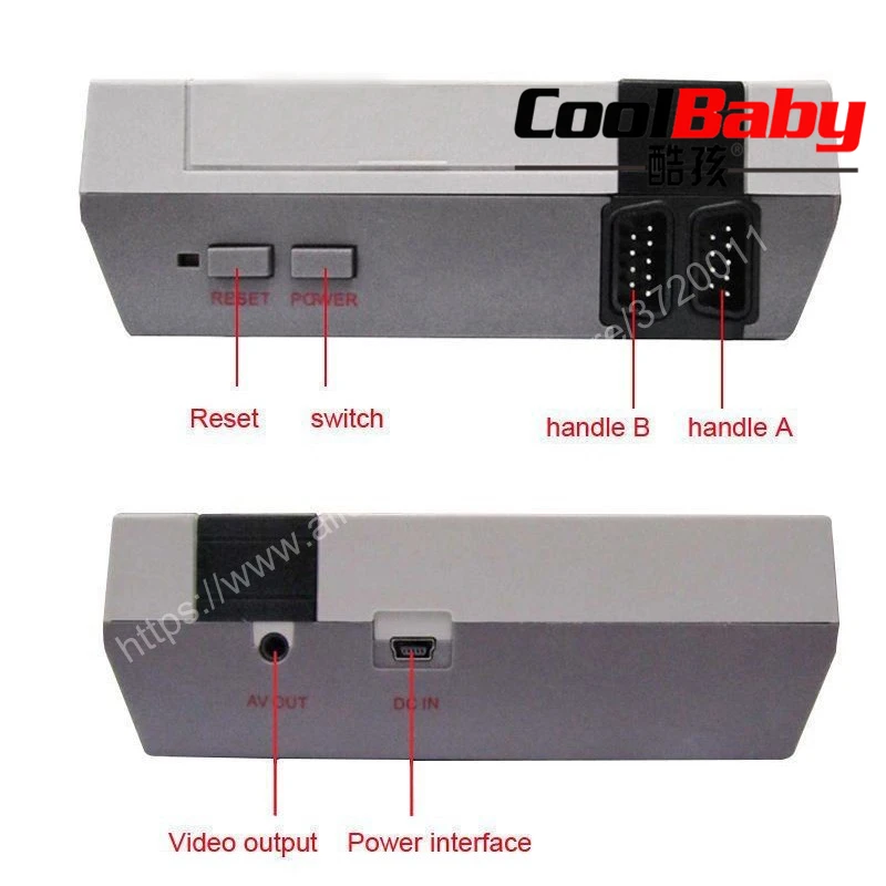 Портативный AV выход Ретро Классический Ручной игровой плеер ТВ Видео игровая